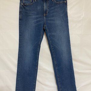Old Navy Women's Straight Built in Flex Size 16 Dark Blue Denim Jeans